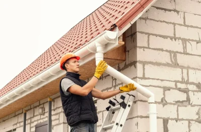 Pose et remplacement de gouttières à Villery